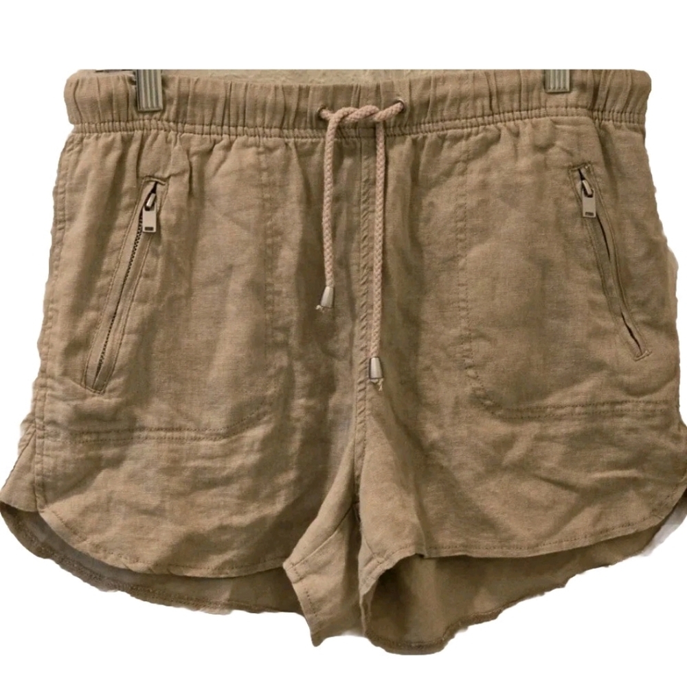 Blank NYC Linen Cargo Shorts Beige Size 28 Lightweight Summer Beach Casual NWT - Picture 6 of 16